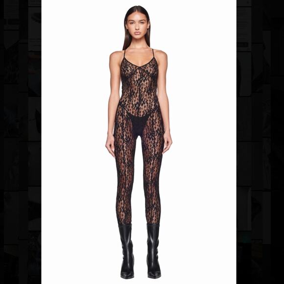 NWT IAMGIA Sheer Lace Catsuit - Picture 1 of 5